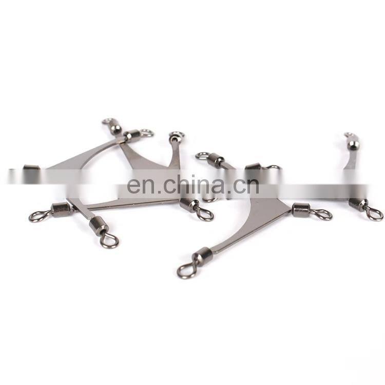 Flexible rotation Cross brass barrel fishing snap swivel