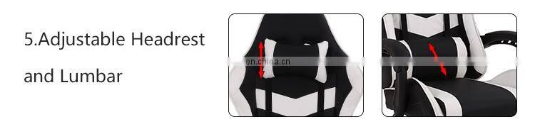 Best seller home office anchor game e-sports lift can lie racing gaming chair with lights and speakers