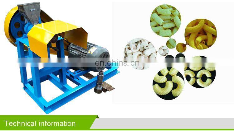 Food Machine Snacks Puff Corn Snacks Machine Smaller Lab single Screw Extruder