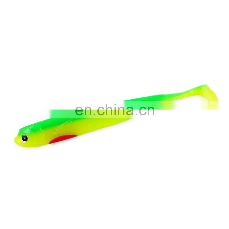 JOHNCOO 14.5cm 13g Saltwater Fishing Lure Shad Soft Bait 3D Eyes Silicone Artificial Fish Bait Soft Plastic Lure 3pcs/bag