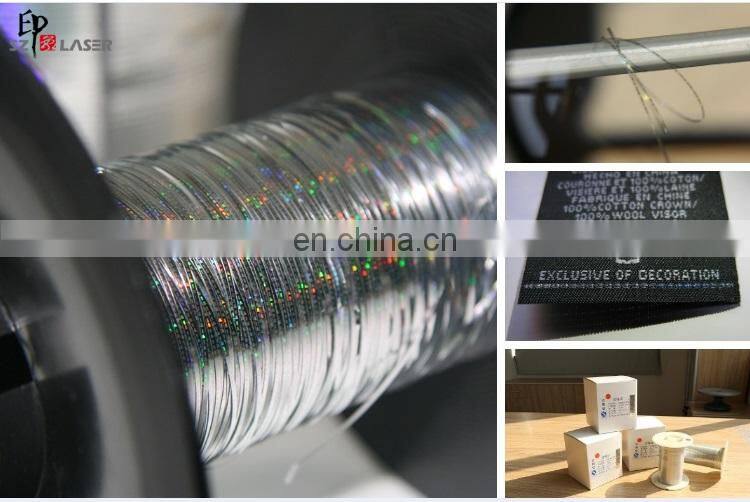 0.7MM Gold Metallic Holographic Yarn for Clothing Brand