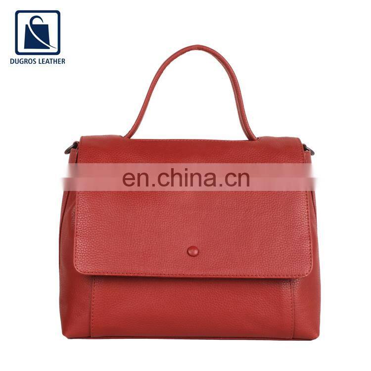 Fashion Style Chairman Lining Luxury Pattern Genuine Leather Handbag for Women
