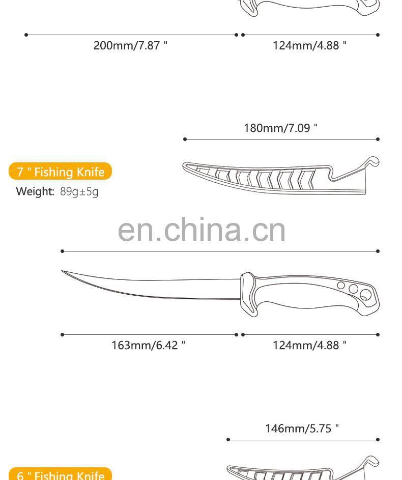 Fishing Knife Set Outdoor Camping Fish Cutting Knife Fishing Knives Set