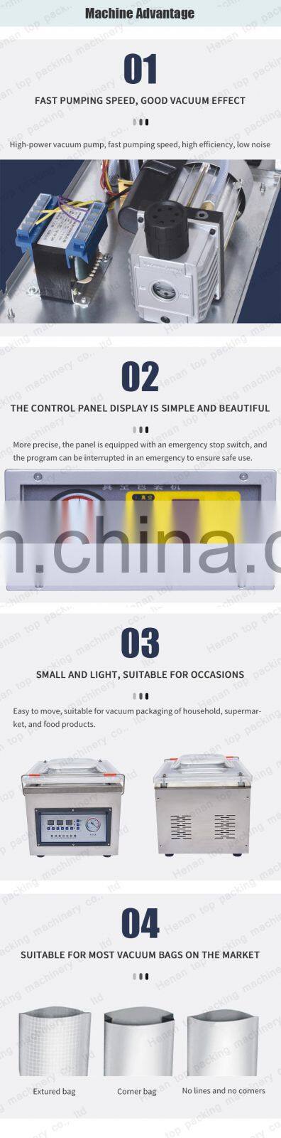 Home Single Chamber Tabletop Cheese Food vacuum Skin Sealer Mini Vacuum Packing Machine