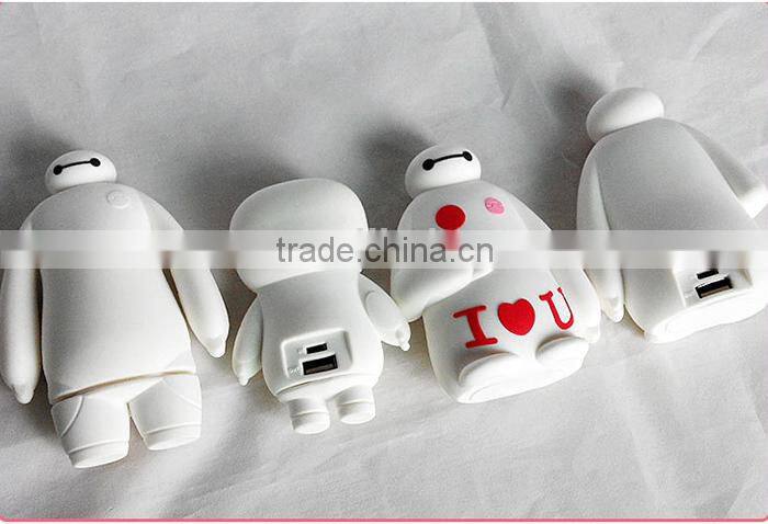 Big heros bay max portable charger 5200mah promotion gift power bank