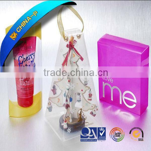 0.35mm transparent plastic pvc cylinder display box