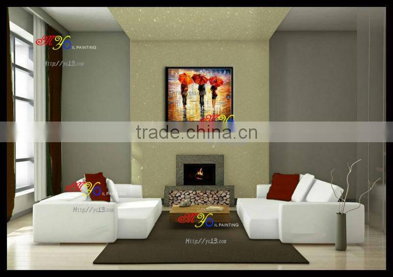 100%handmade beautiful knife oil painting