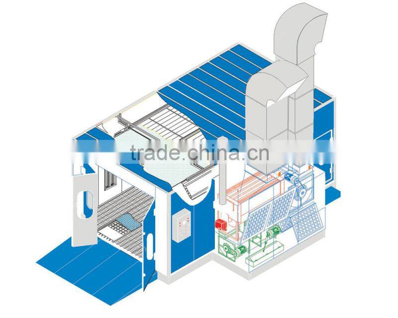 PE-69-39-B spray booth, spraying paint booth, spraying booth