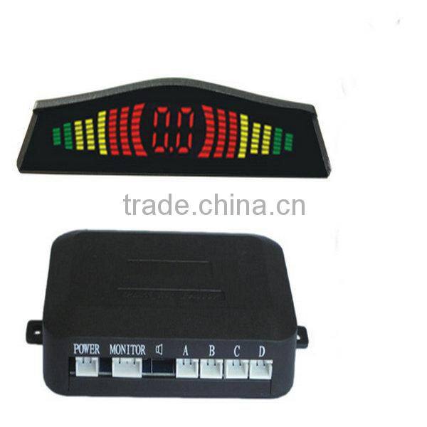 High quality Colorful Car Reverse parking sensor LED parking sensor system with 4 sensors
