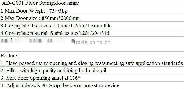 G-001 Hot sale floor spring