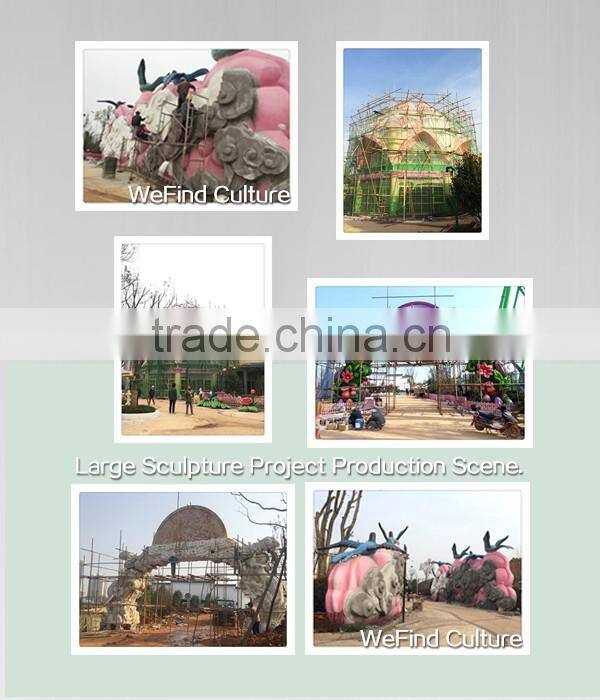 Funny Backkom Cartoon FRP Art Sculpture