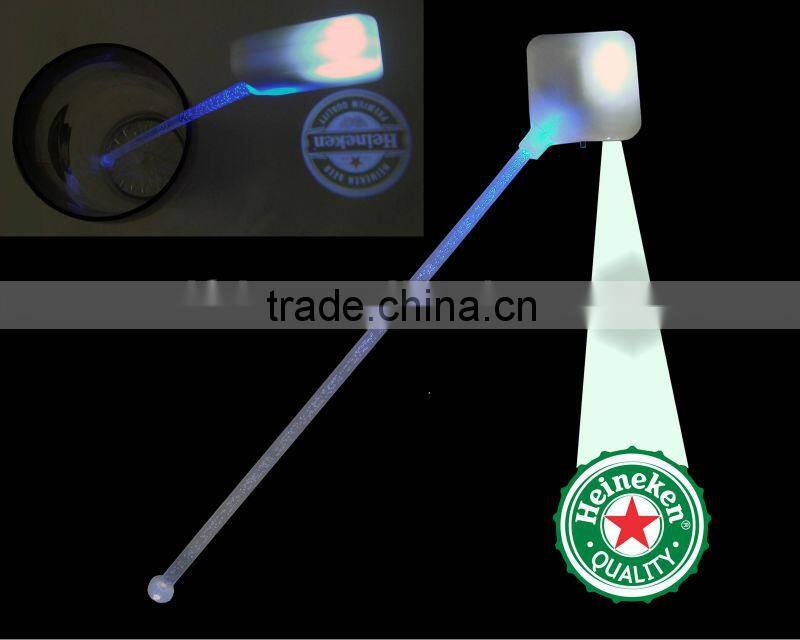 LED Projector Stirrer Stick,factory led projector stirrer,light up stirrer with projector,led bar stirrer