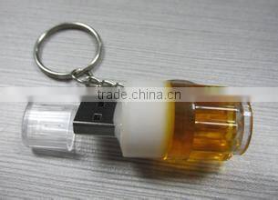 Acrylic usb pendriver beer cup usb flash drive 4gb