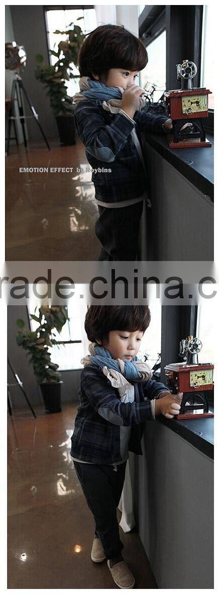 Daily Trend-all Plain Color Matching Cotton Polyester Fashion Baby Girls Boys Scarf