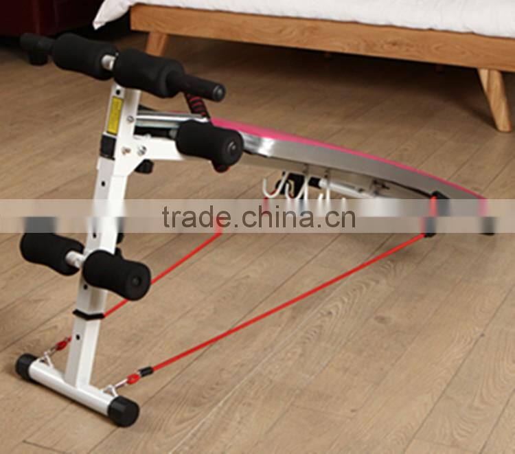 Colorful Sit up bench with dummbell and rope