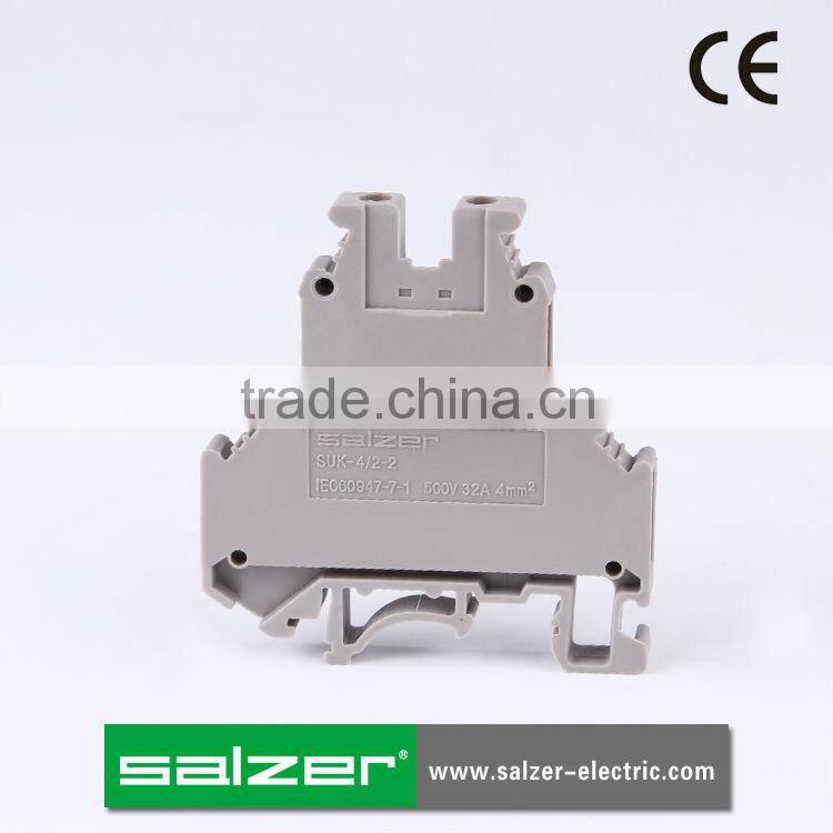 Salzer CE Approved SUK-4/2-2 copper terminal block/terminal connector