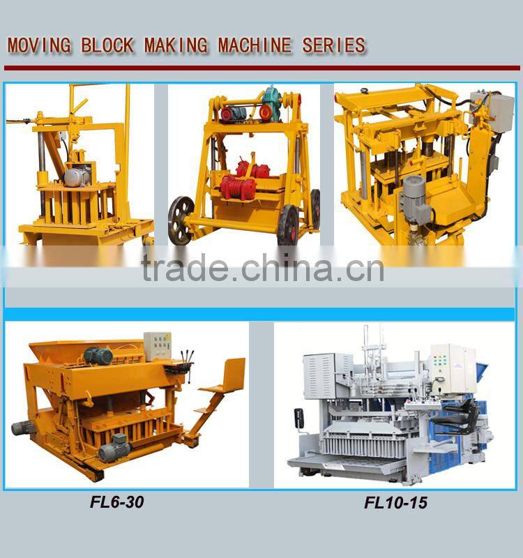 QT40-3a Egg Layer Moving Concrete litter block maker machine inusa