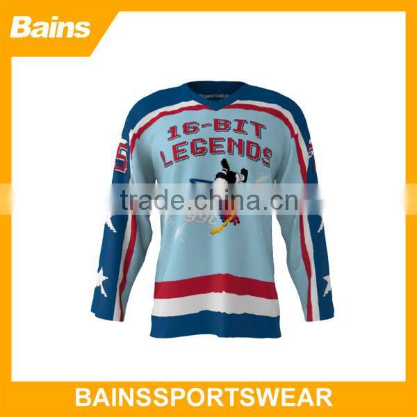 2014 best selling sublimation ice hockey jersey/custom ice hockey jersey