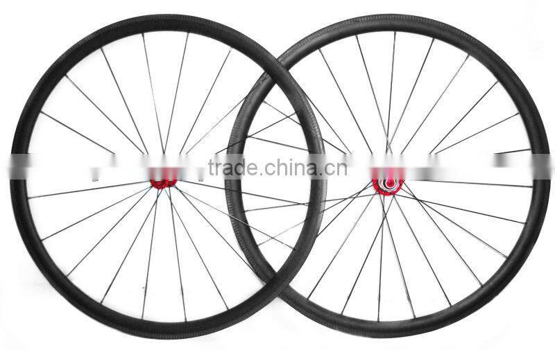 2016 Super light and high quality carbon tubular road wheel SL-3T