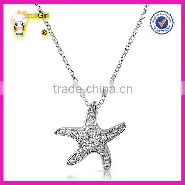 2015 new design fine jewellery necklace flower pendant antique silver