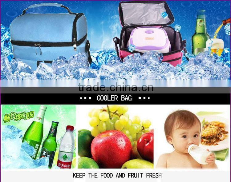 High quality sky blue cooler fitness lunch bag cooler bag warm bag