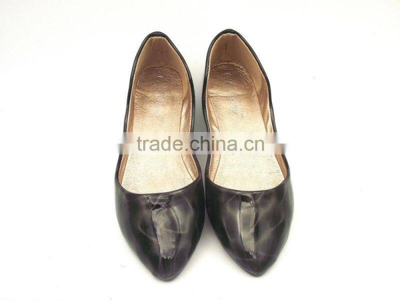 2016 new fashion new leather popular design lady flat shoes in stock