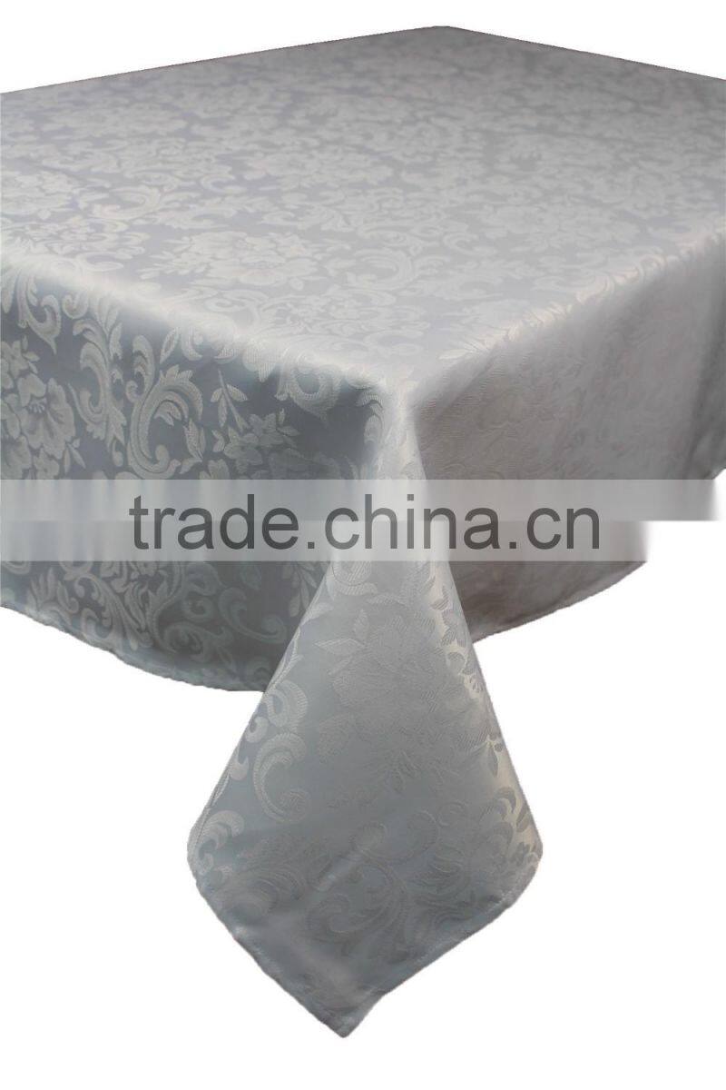 Wholsale Fancy Design Jacquard Soild Color Banquet Tablecloth