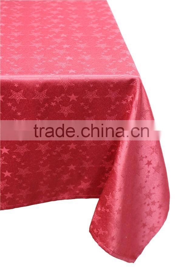 100% Polyester Gold Thread Banquet Tablecloth