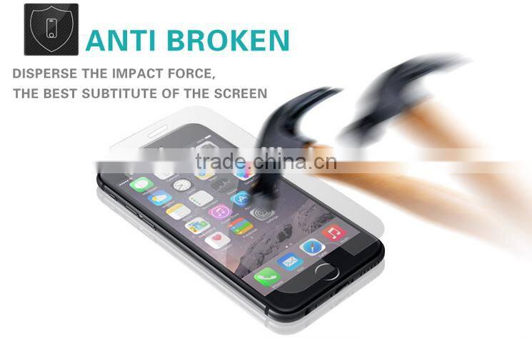 2.5D 0.33mm mobile phone tempered glass screen protector for iphone 6/6s