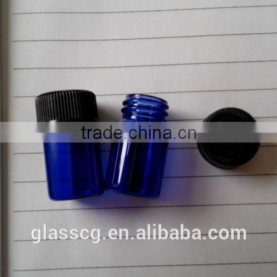Cobalt blue Glass Vials Bottles With dropper