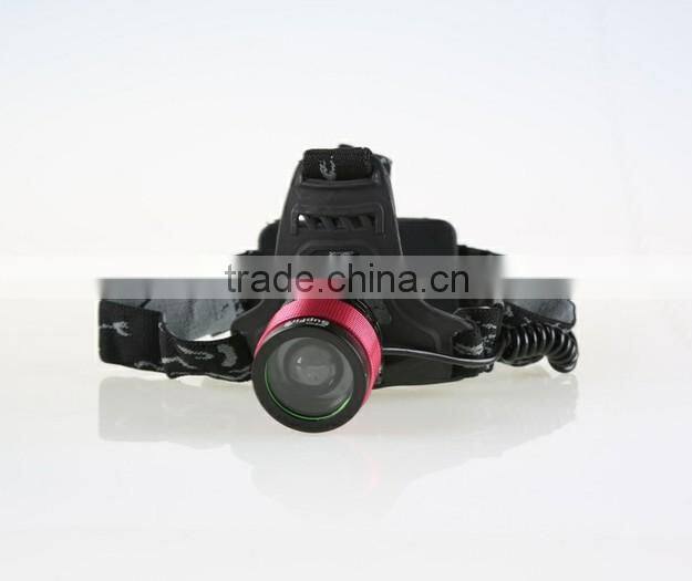 High Lumen zooming Head Flashlight