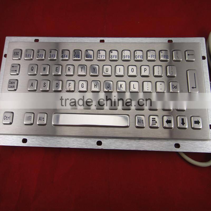 Anodized black mini metal keyboard