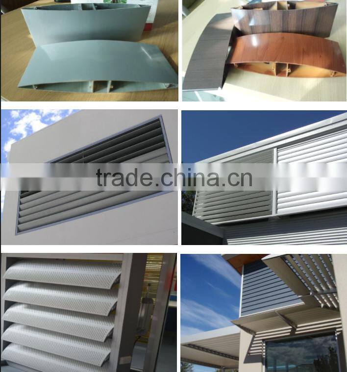 Aerofoil aluminum louver roof