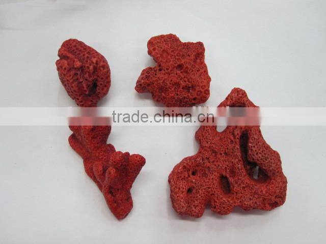 Natural Seaweed Red Coral Rough Nugget Gemstone Semi Precious Stone Red Coral Hotsales