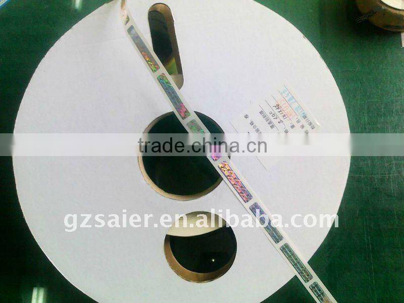 hologram scratch card label / holographic label