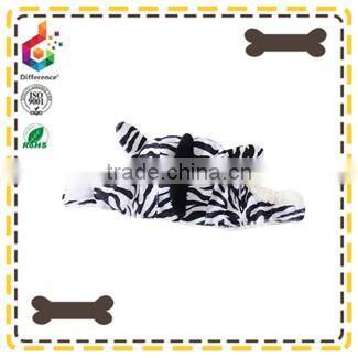 The warm zebra pattern dog hat