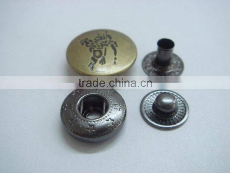 18mm anqi-brass washable dry cleaning snap button
