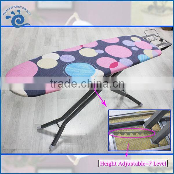 Height Adjustable With Antenna And Shelf Metal Mesh Ironing Board