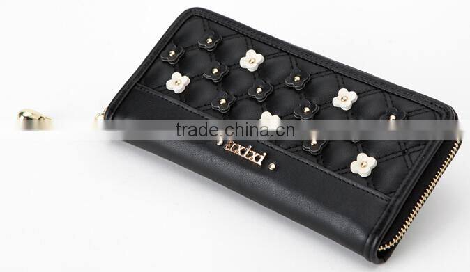 latest fashion design lozenge cross body metal long chain wallet