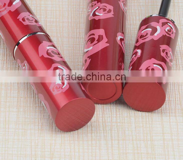 High quality empty hot coffe brands shiny double black coffe tube mascara