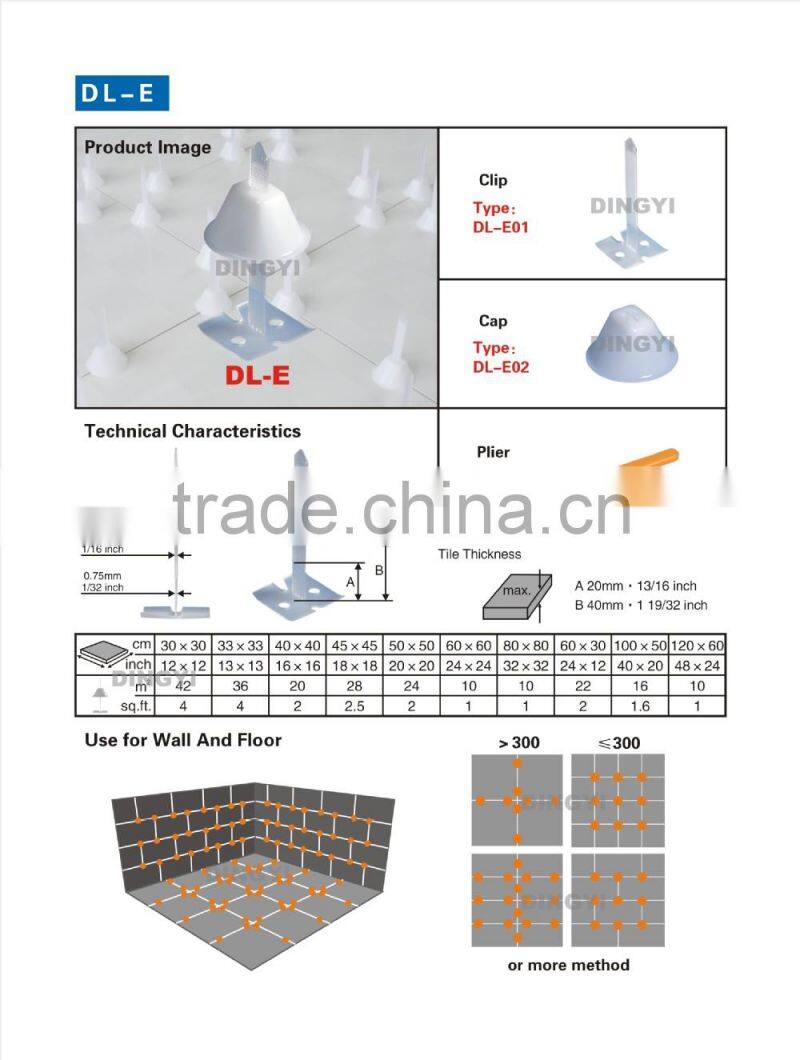 3mm tile leveling system clip tile leveling clip spacer