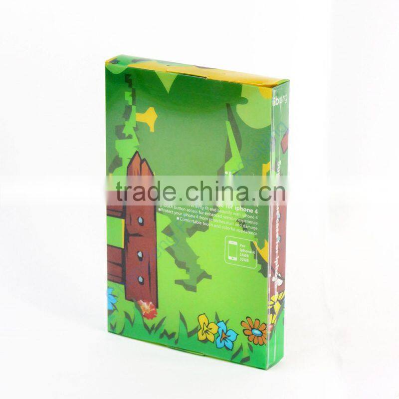 Custom Printed Clear Window Cell Phone Case Packaging Box