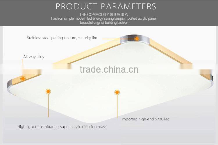 2015 top classic rectangle contemporary apple5 LED ceiling light series products 10-72W