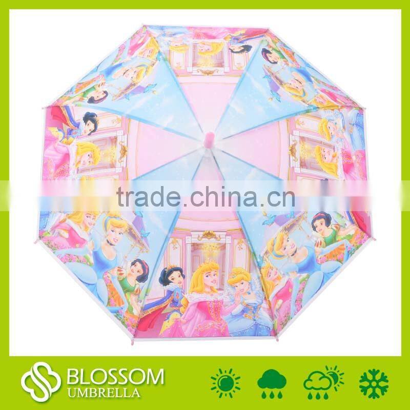 Auto open cartoon design Kids Umbrella fancy princess cartoon