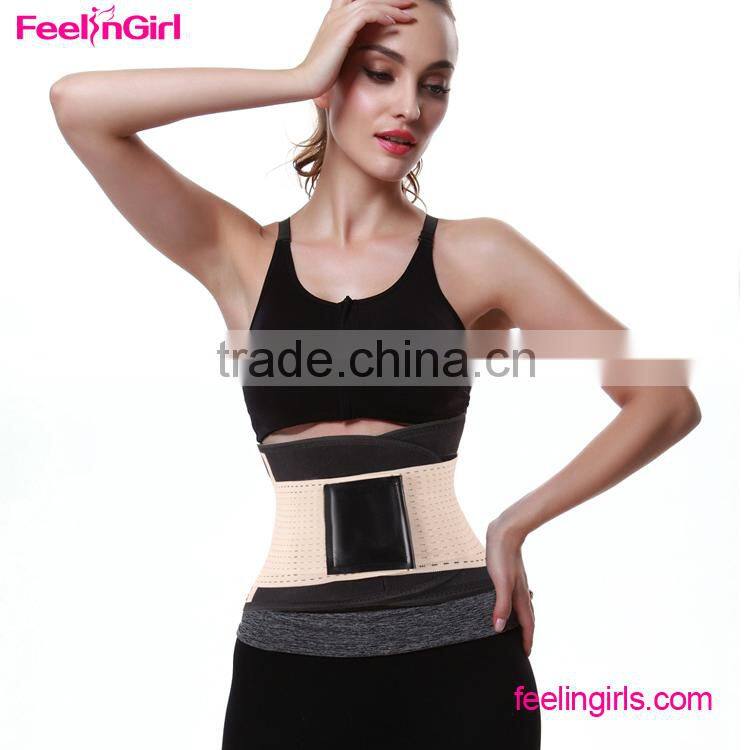 Double Compression Neoprene Body Shaper Vest with Belt