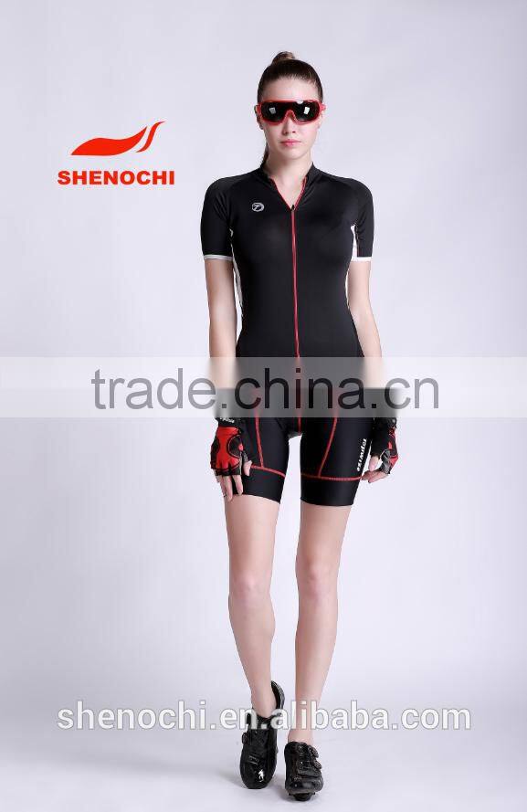 Professional team race road bicycle black woman cycling jersey