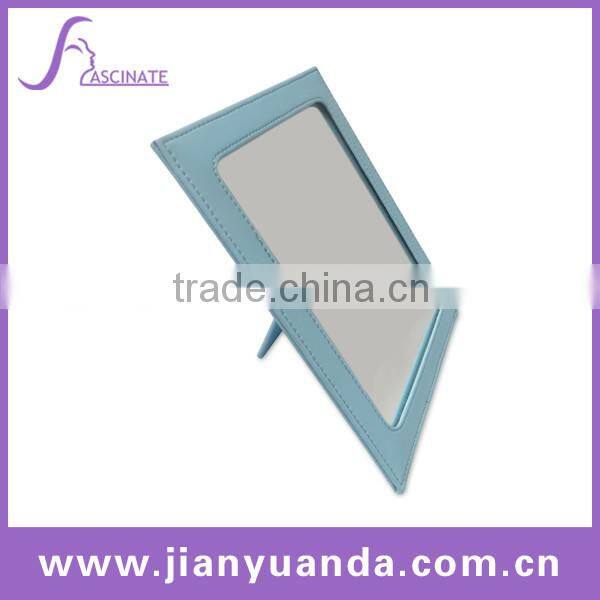 Faux Leather foldable square makeup mirror