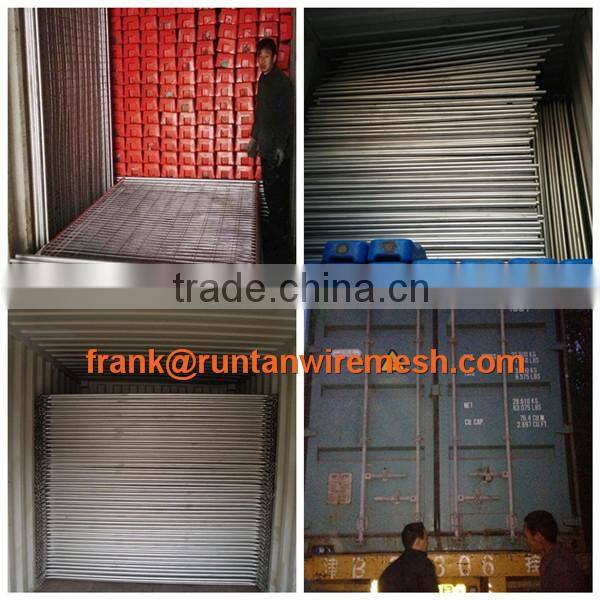 factory 2014 steel hot dipped galvanized welded temporary construction fence