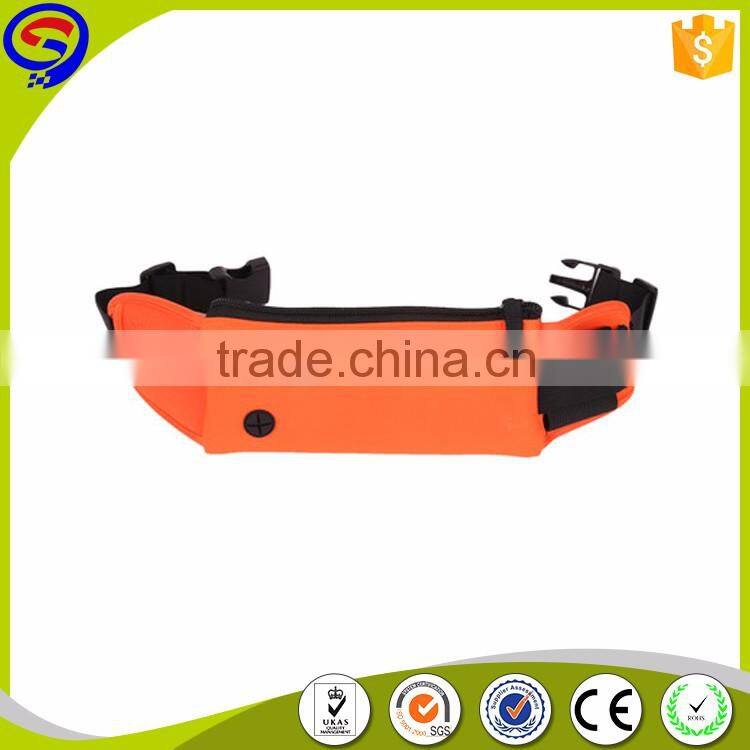custom neoprene sport travel waist bag with bottle holder