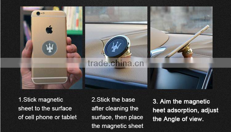 Practical mobile mount stand 360 degree rotating car phone holder